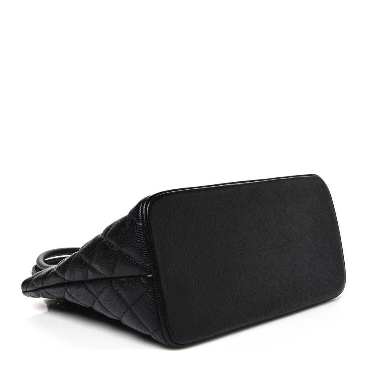 Caviar Quilted Medallion Tote Black