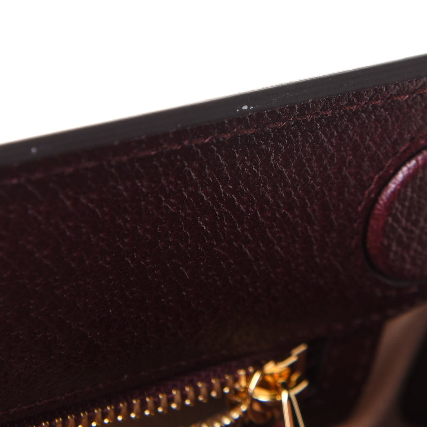 Textured Calfskin Web Medium Ophidia Chain Shoulder Bag Vintage Bordeaux