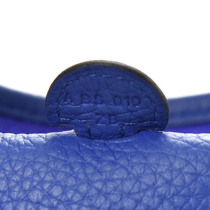 Hermes Taurillon Clemence Evelyne TPM Bleu Electrique 7 of 10
