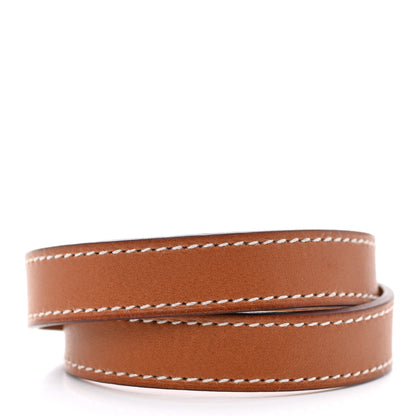 Hermes Barenia Kelly Double Tour Bracelet S Fauve 3 of 7