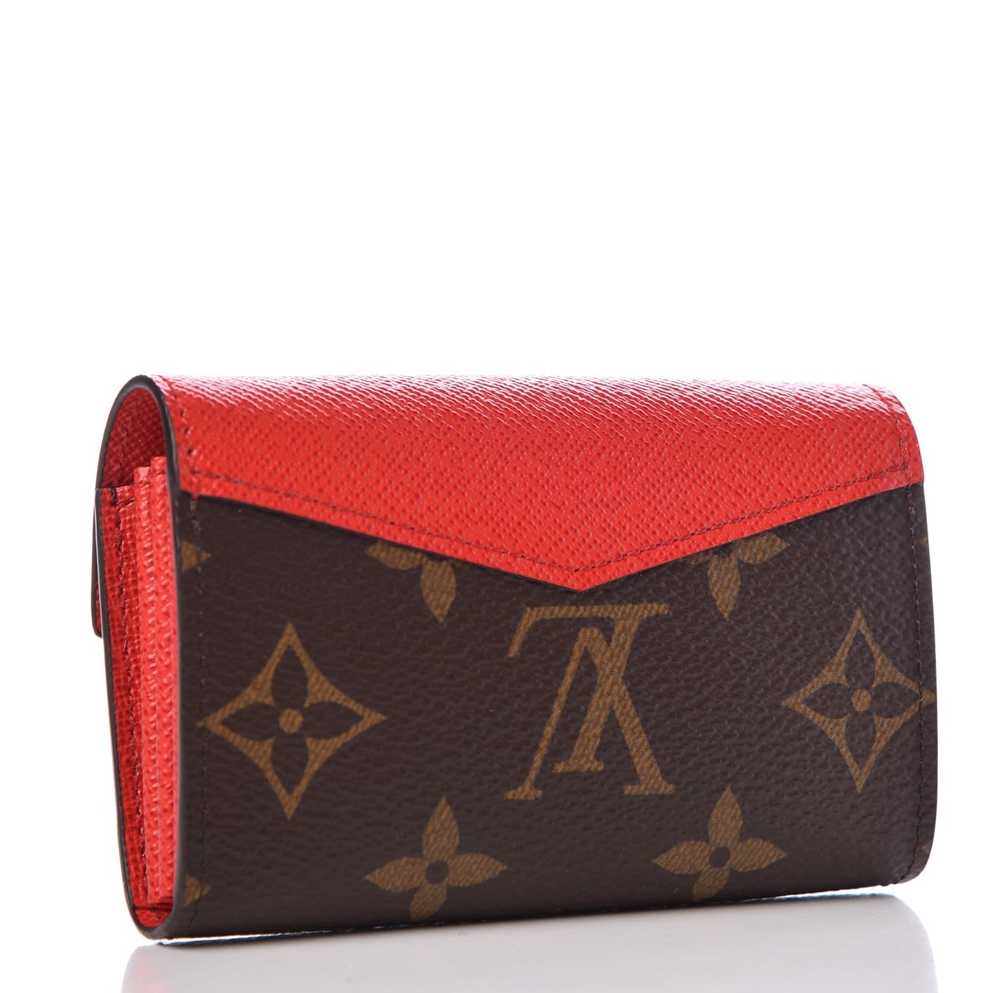 Monogram Sarah Multicartes Coquelicot