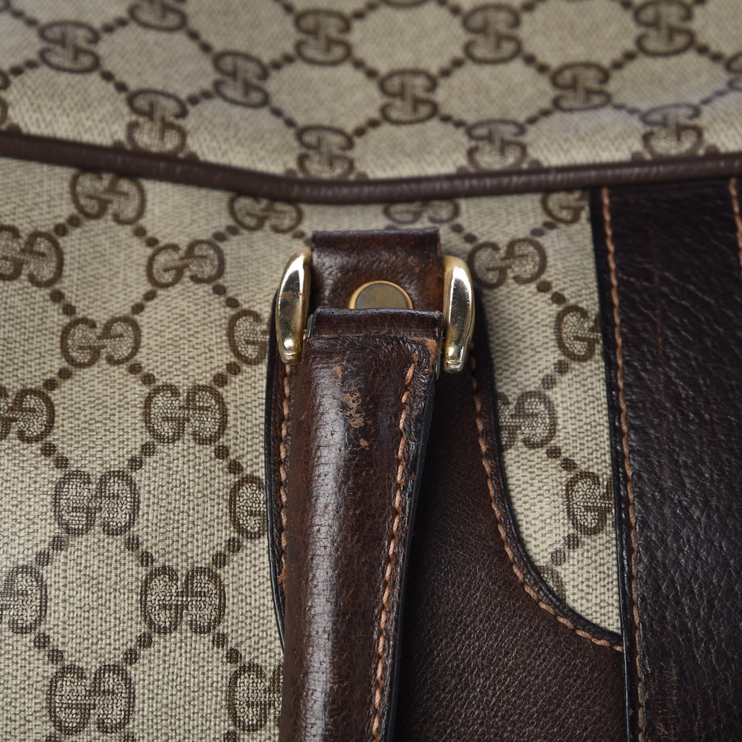 Gucci Monogram Joy Suitcase Luggage Brown 17 of 34