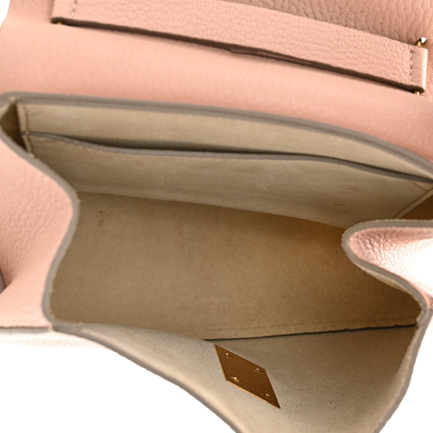 Chloe Grained Lambskin Drew Shoulder Bag Cement Pink 4 of 12