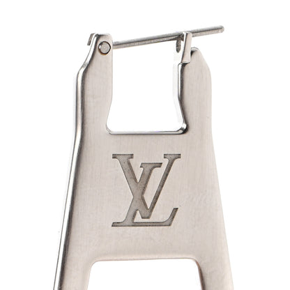 Louis Vuitton Zip Earrings Silver 4 of 5