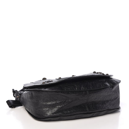 Balenciaga Agneau Classic Hardware Neo Folk Messenger Black 4 of 10