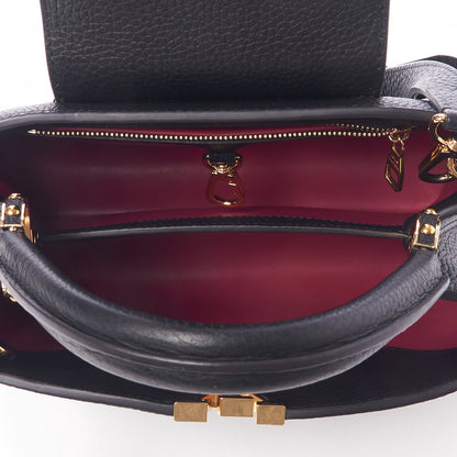 Louis Vuitton Taurillon Capucines BB Black 7 of 8