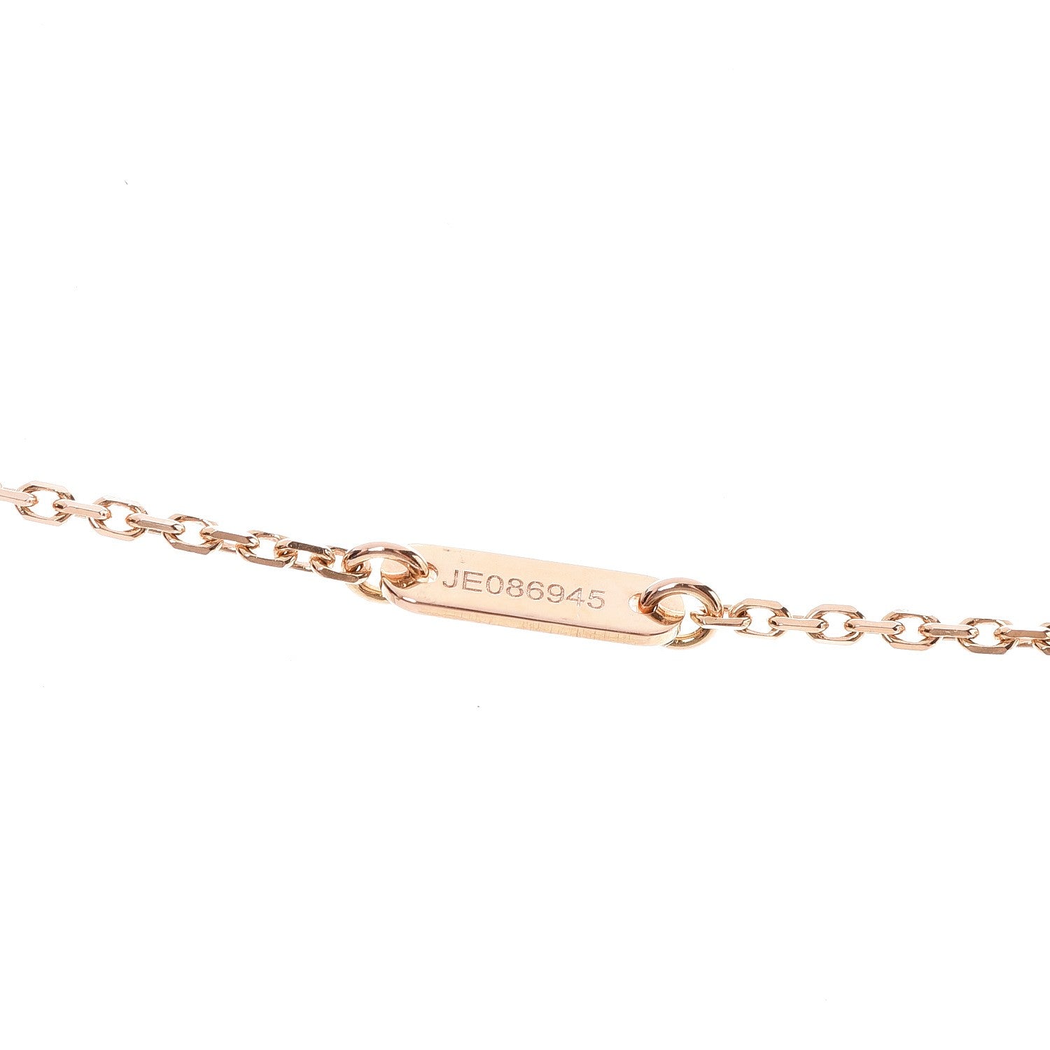 Van Cleef & Arpels 18K Rose Gold Carnelian Sweet Alhambra Pendant Necklace 4 of 6