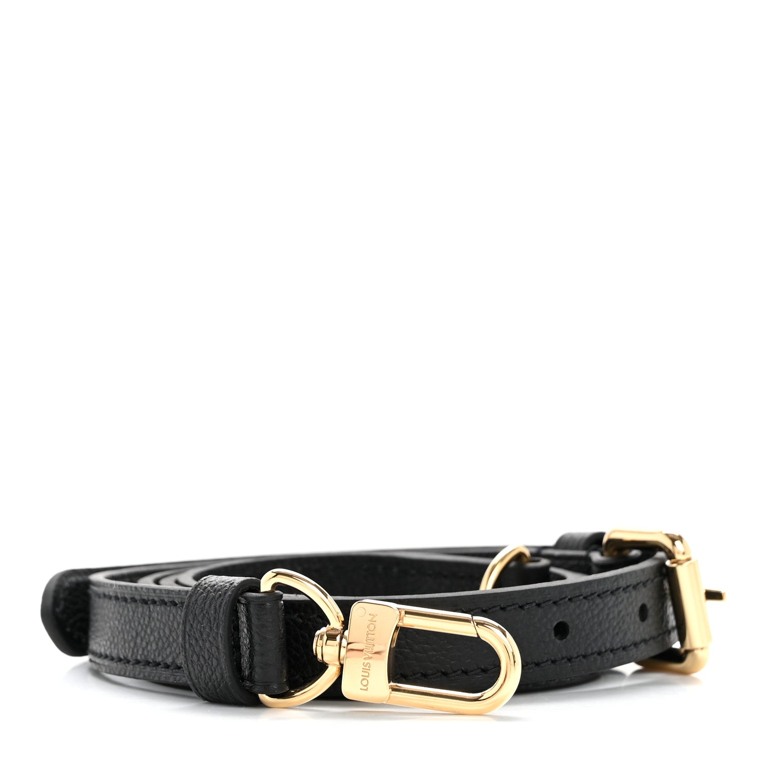 Louis Vuitton Calfskin Pochette Metis Shoulder Strap Black 1 of 3