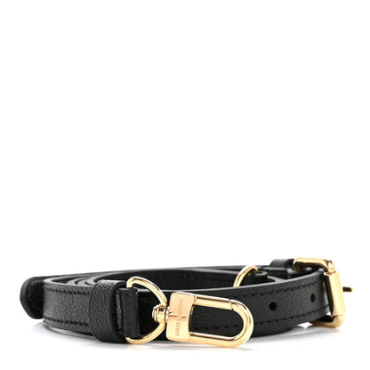 Louis Vuitton Calfskin Pochette Metis Shoulder Strap Black 1 of 3