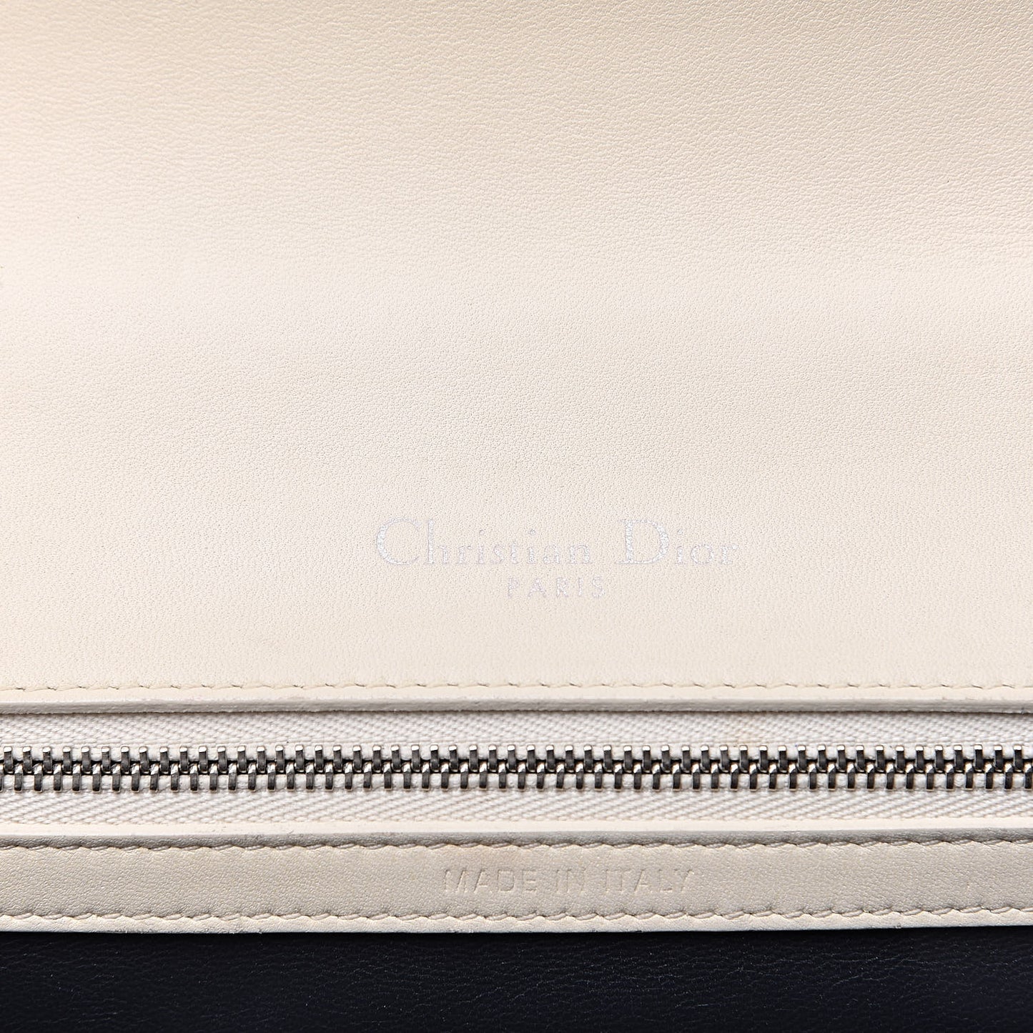 Lambskin Sequin Medium Diorama Flap Bag White
