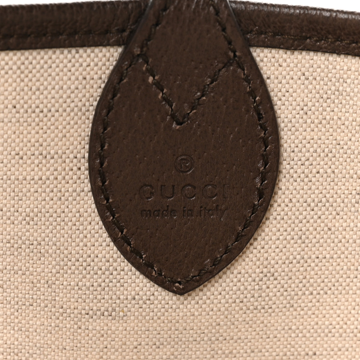 GG Supreme Monogram Textured Dollar Calfskin Web Large Ophidia Tote Beige Ebony New Acero