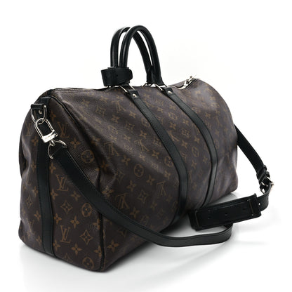 Louis Vuitton Monogram Macassar Keepall Bandouliere 45 2 of 12