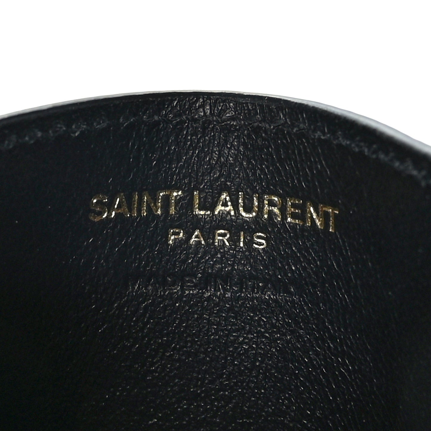 Grain De Poudre Matelasse Chevron Monogram Credit Card Case Black