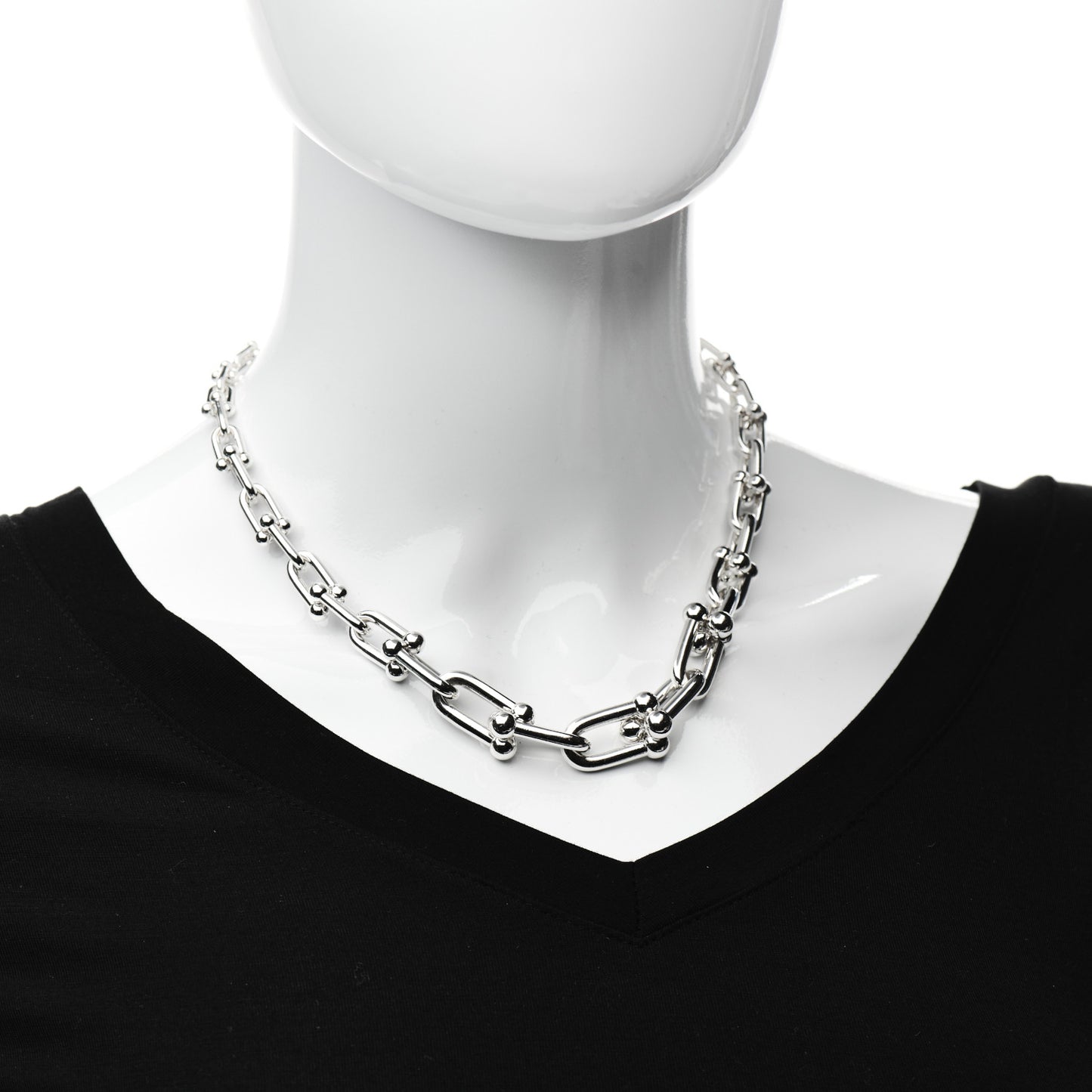 Sterling Silver HardWear Graduated Link Necklace