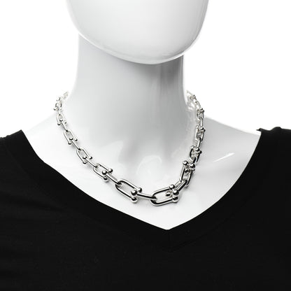 Tiffany Sterling Silver HardWear Graduated Link Necklace 2 of 5