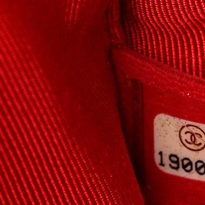 Chanel Woven Fabric Single Flap Red 6 of 9