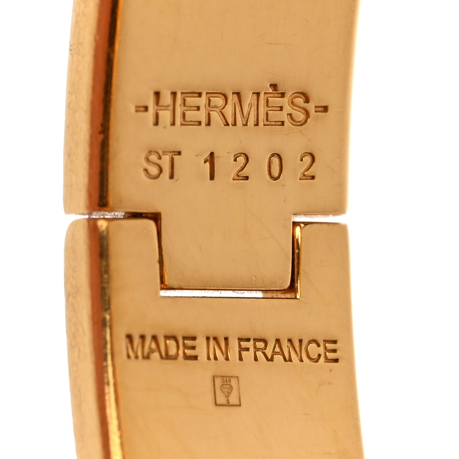 Hermes Enamel Narrow Clic Clac H Bracelet PM White 4 of 4