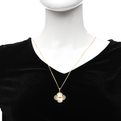 Van Cleef & Arpels 18K Yellow Gold Guilloche Magic Alhambra Long Necklace 2 of 6