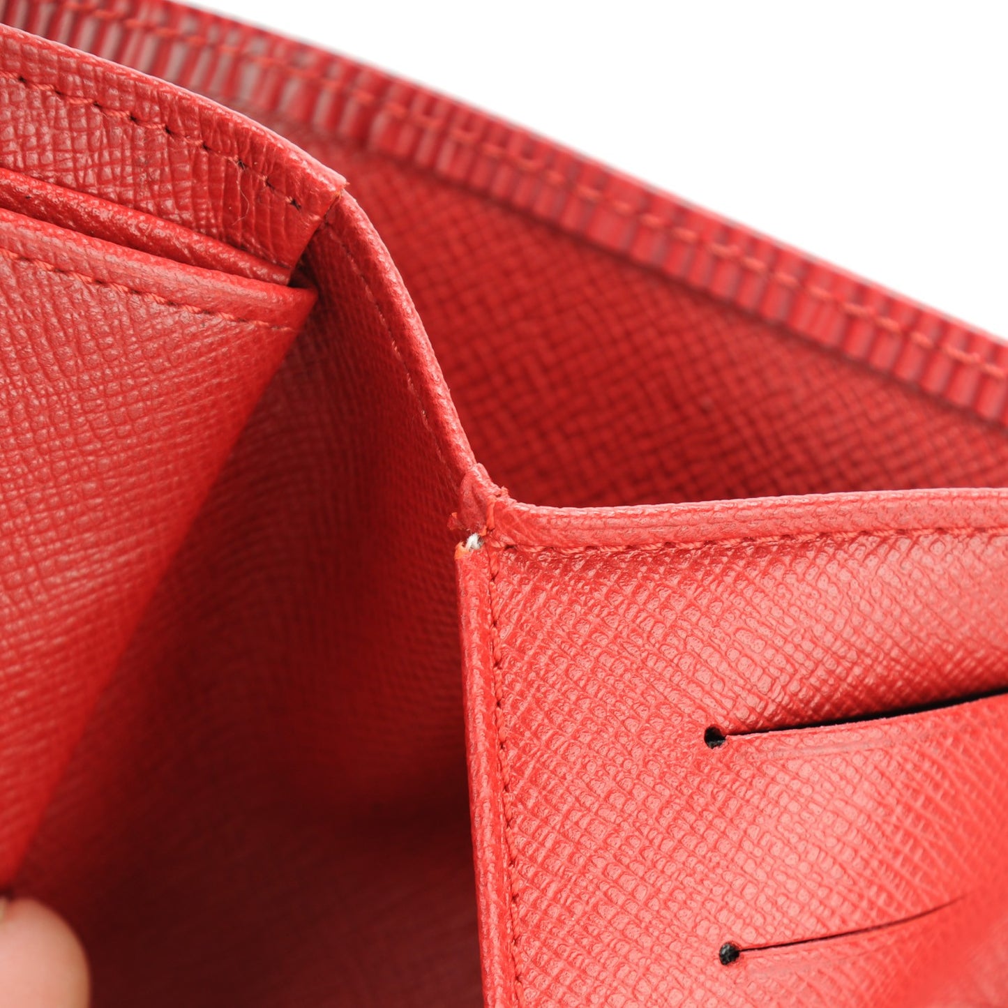 Epi Porte Tresor Etui Papiers Wallet Castillan Red