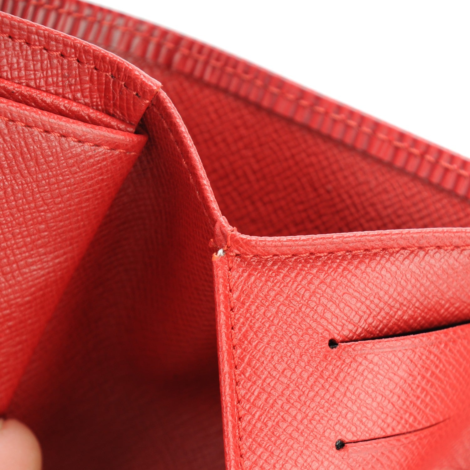 Louis Vuitton Epi Porte Tresor Etui Papiers Wallet Castillan Red 10 of 10