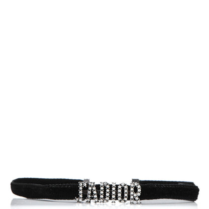 Christian Dior Velvet Crystal J’Adior Choker Necklace Black 1 of 7