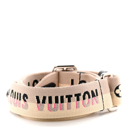 Louis Vuitton Jacquard Easy Pouch Adjustable Shoulder Strap Beige Black 2 of 4