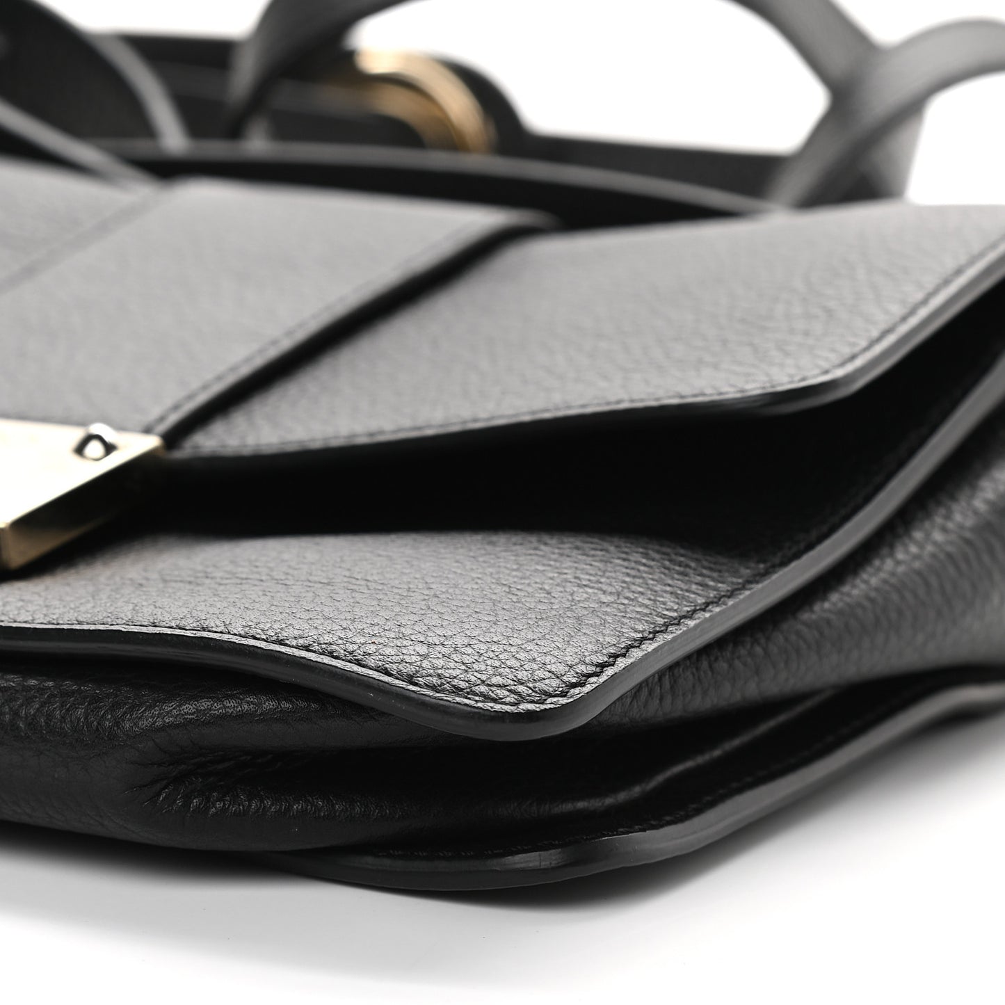 Grainy Pebbled Rebel Crossbody Bag Black