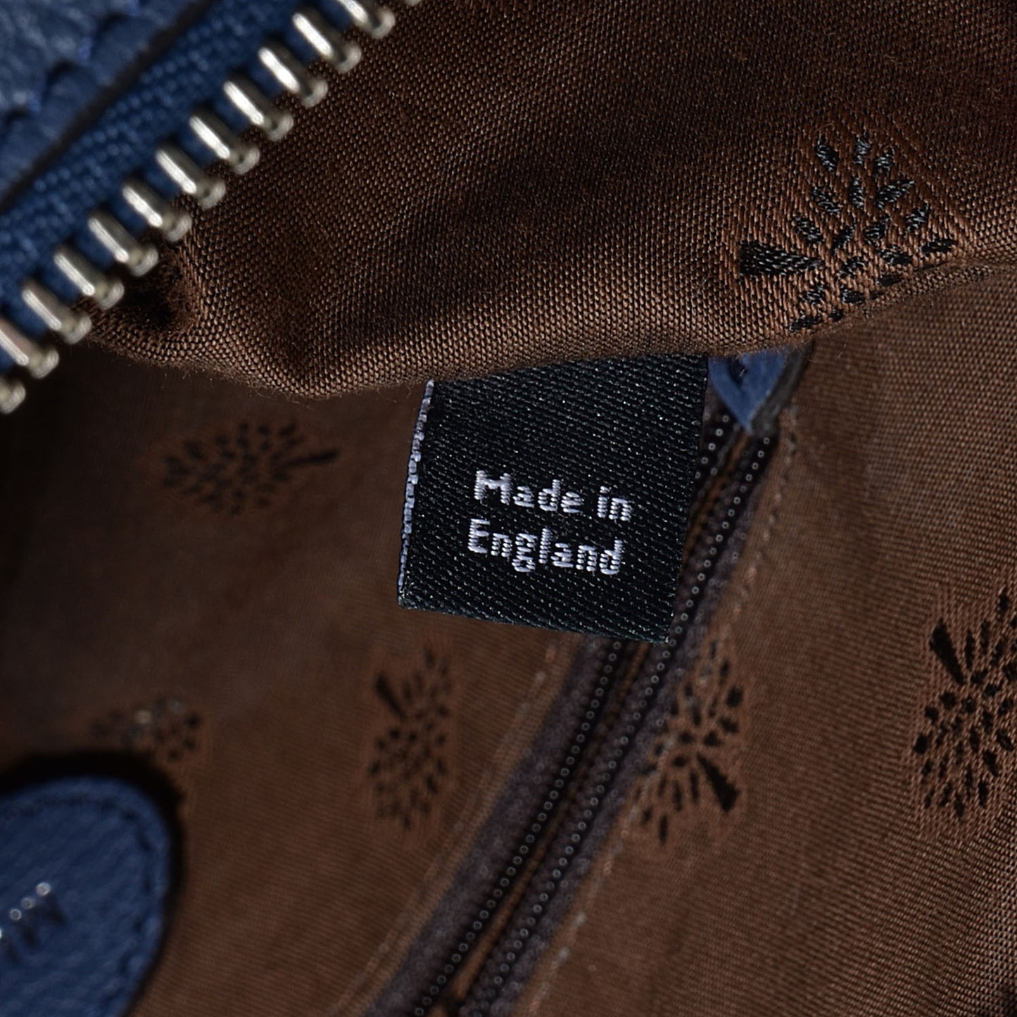 Grainy Leather Large Del Rey Satchel Slate Blue