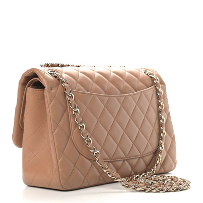 Chanel Lambskin Quilted Jumbo Double Flap Brown 2 of 12