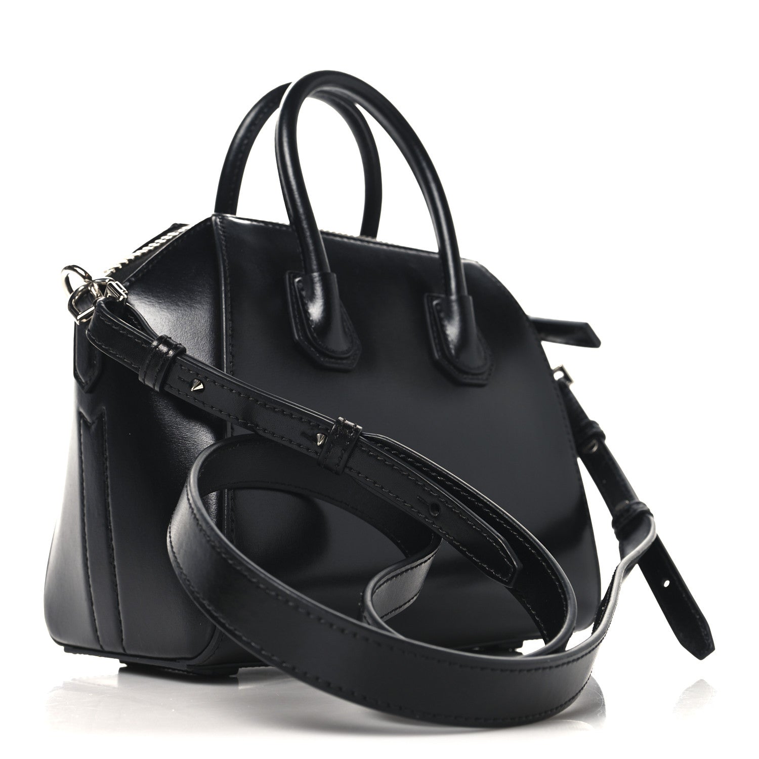 Givenchy Shiny Lord Calfskin Mini Antigona Black 3 of 10