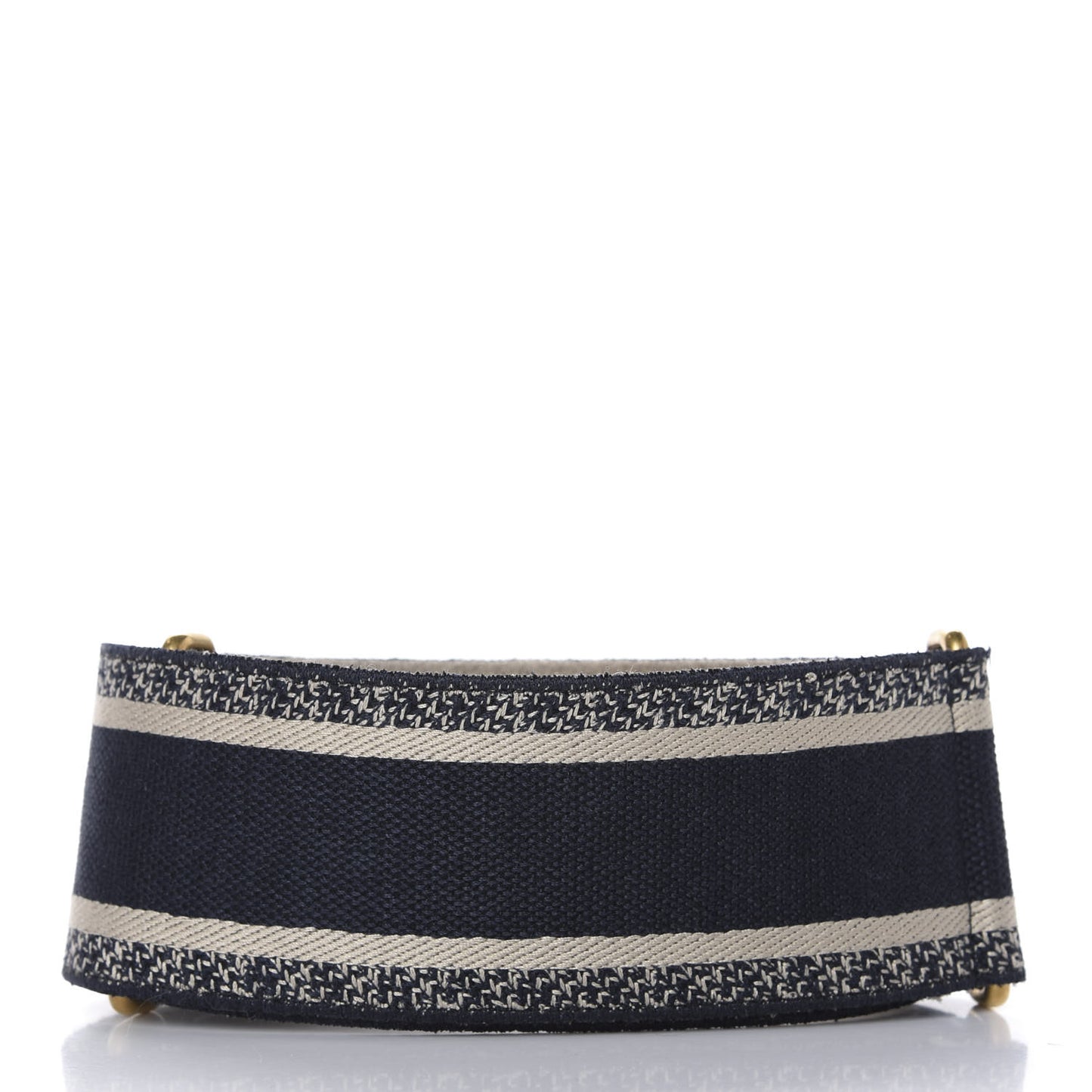 Canvas Embroidered Shoulder Strap Blue