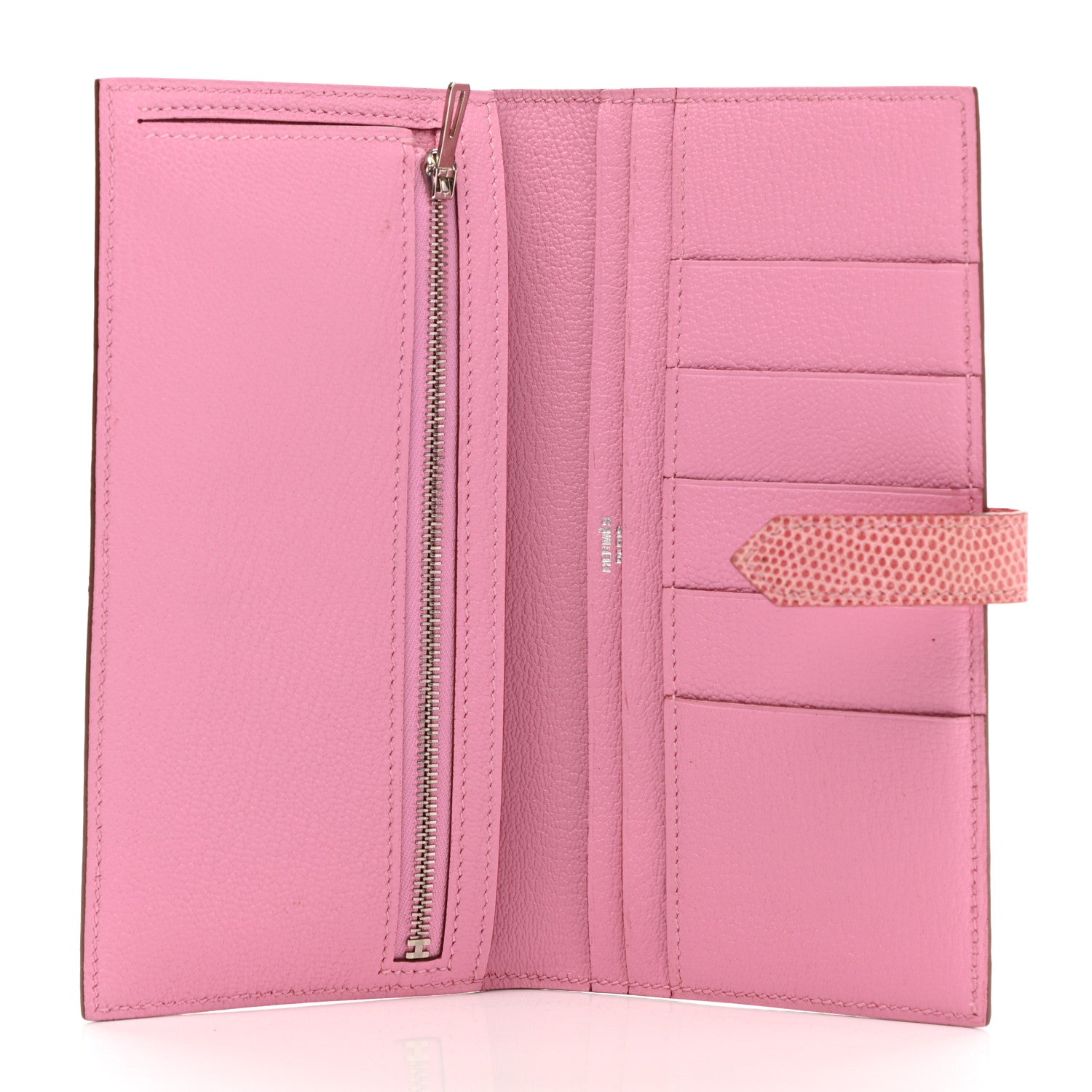 Hermes Lizard Bearn Wallet Pastel Lilac 5 of 7