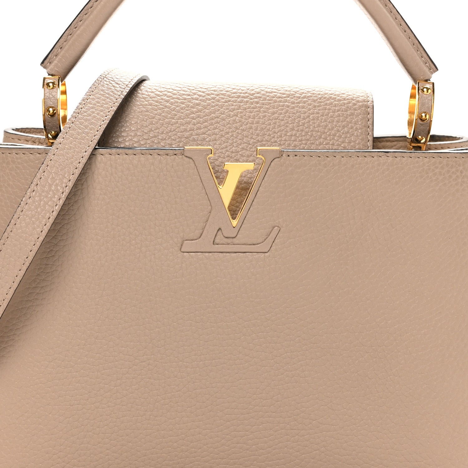 Louis Vuitton Taurillon Capucines PM Galet 7 of 9
