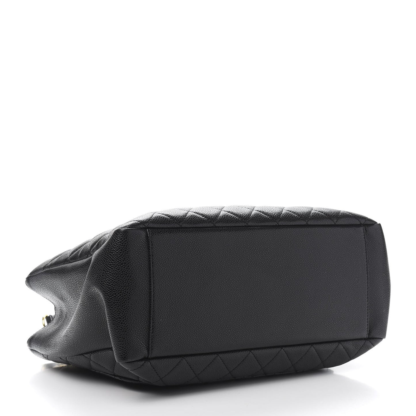 Caviar Quilted Grand Shopping Tote GST Black