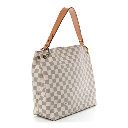 Louis Vuitton Damier Azur Graceful PM Rose Ballerine 3 of 12
