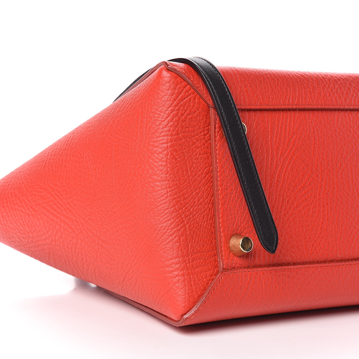 Celine Elephant Calfskin Mini Tri-Color Belt Bag Vermillion 8 of 9