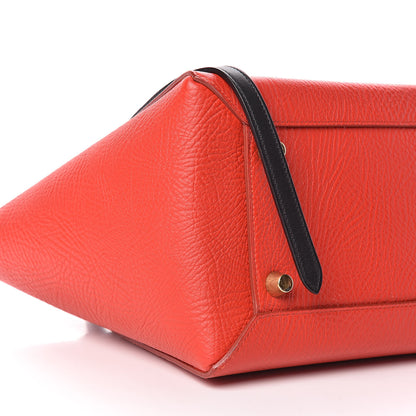 Celine Elephant Calfskin Mini Tri-Color Belt Bag Vermillion 8 of 9