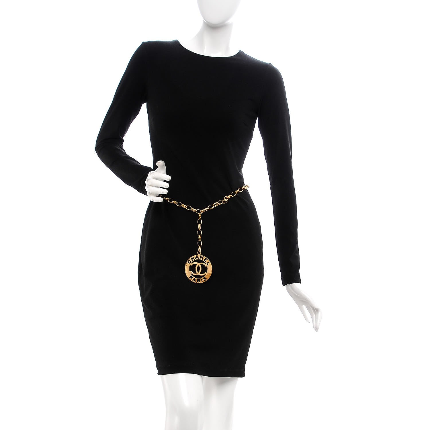 Chanel Chain Medallion Belt Gold 2 of 6
