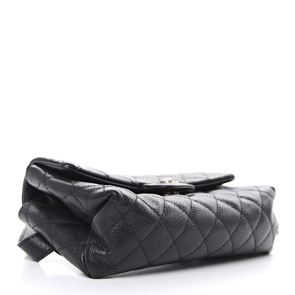 Chanel Grained Calfskin Quilted 2.55 Reissue Flap Belt Bag Clutch Black 4 of 9