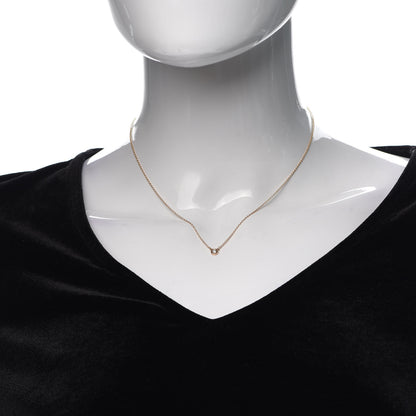 Tiffany 18K Rose Gold Diamond .09ct Elsa Peretti Diamonds by the Yard Pendant Necklace 2 of 5