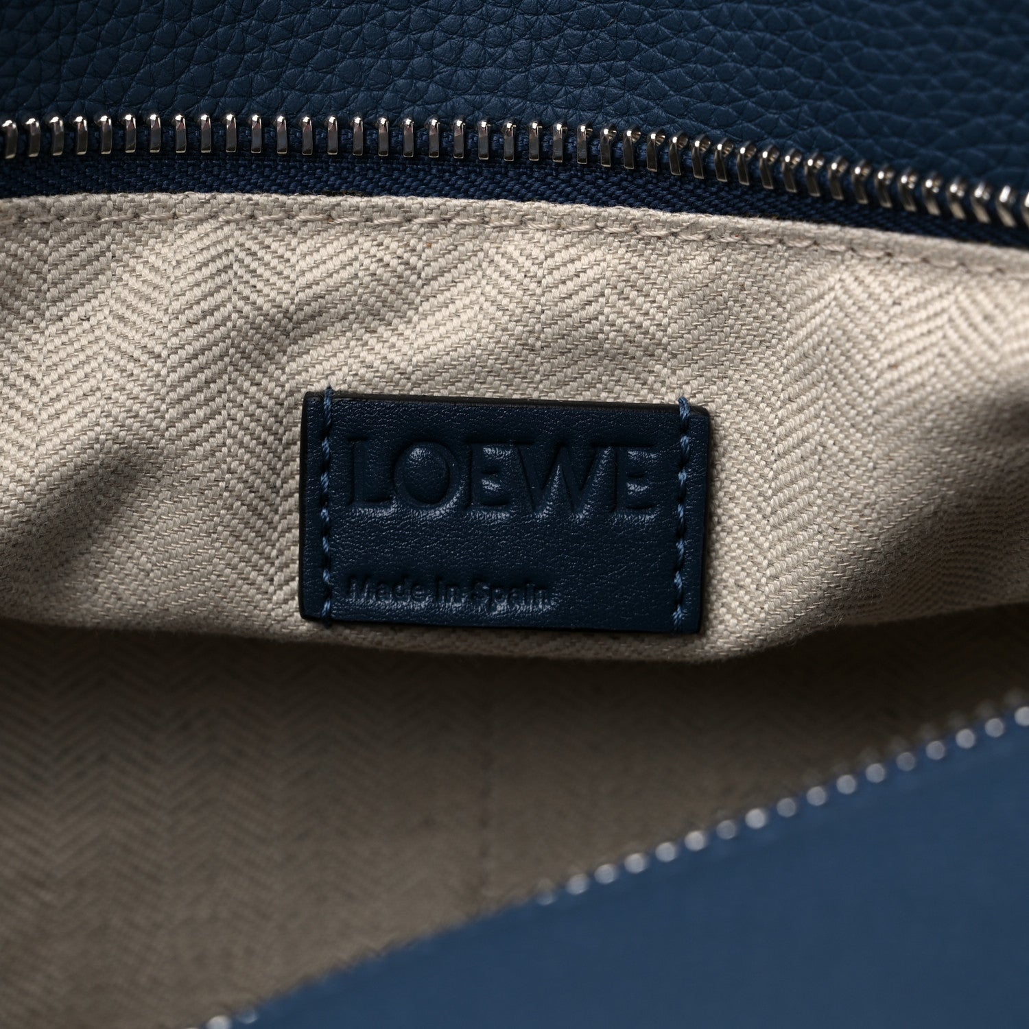 Loewe Calfskin Medium Puzzle Bag Dark Blue 6 of 8
