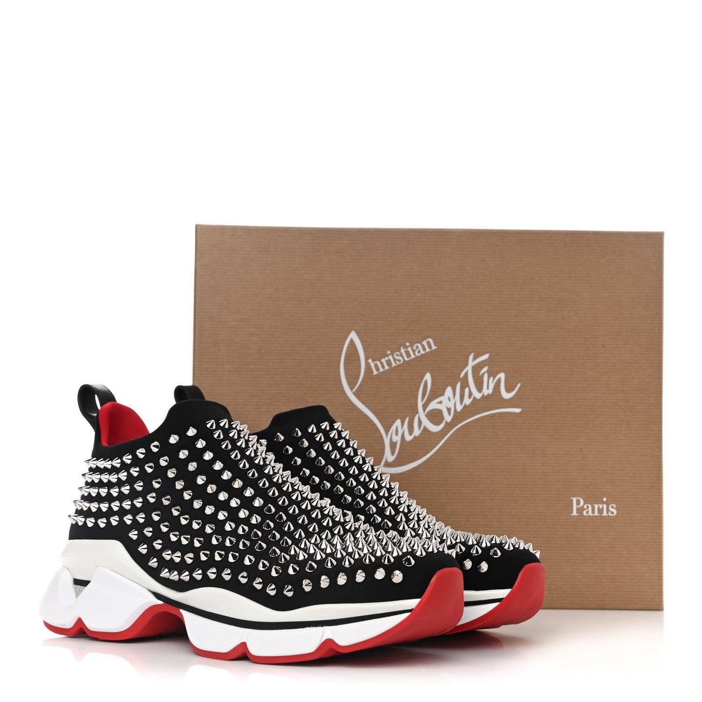 Neoprene Spike Sock Donna Flat Sneakers 39.5 Black