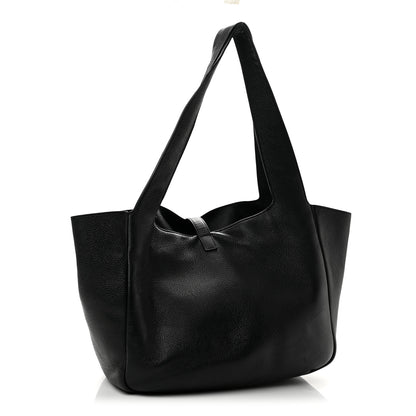Saint Laurent Grained Deerskin Bea Tote Black 3 of 14