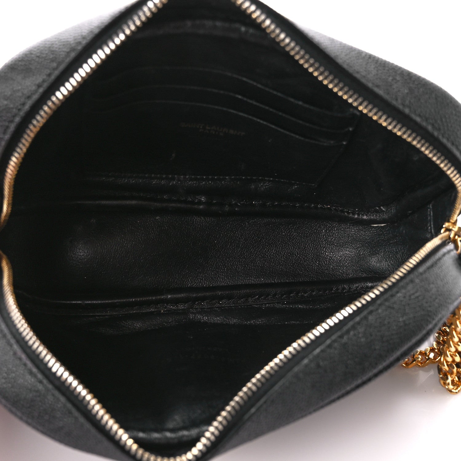 Saint Laurent Grain De Poudre Matelasse Monogram Mini Lou Camera Bag Black 5 of 11