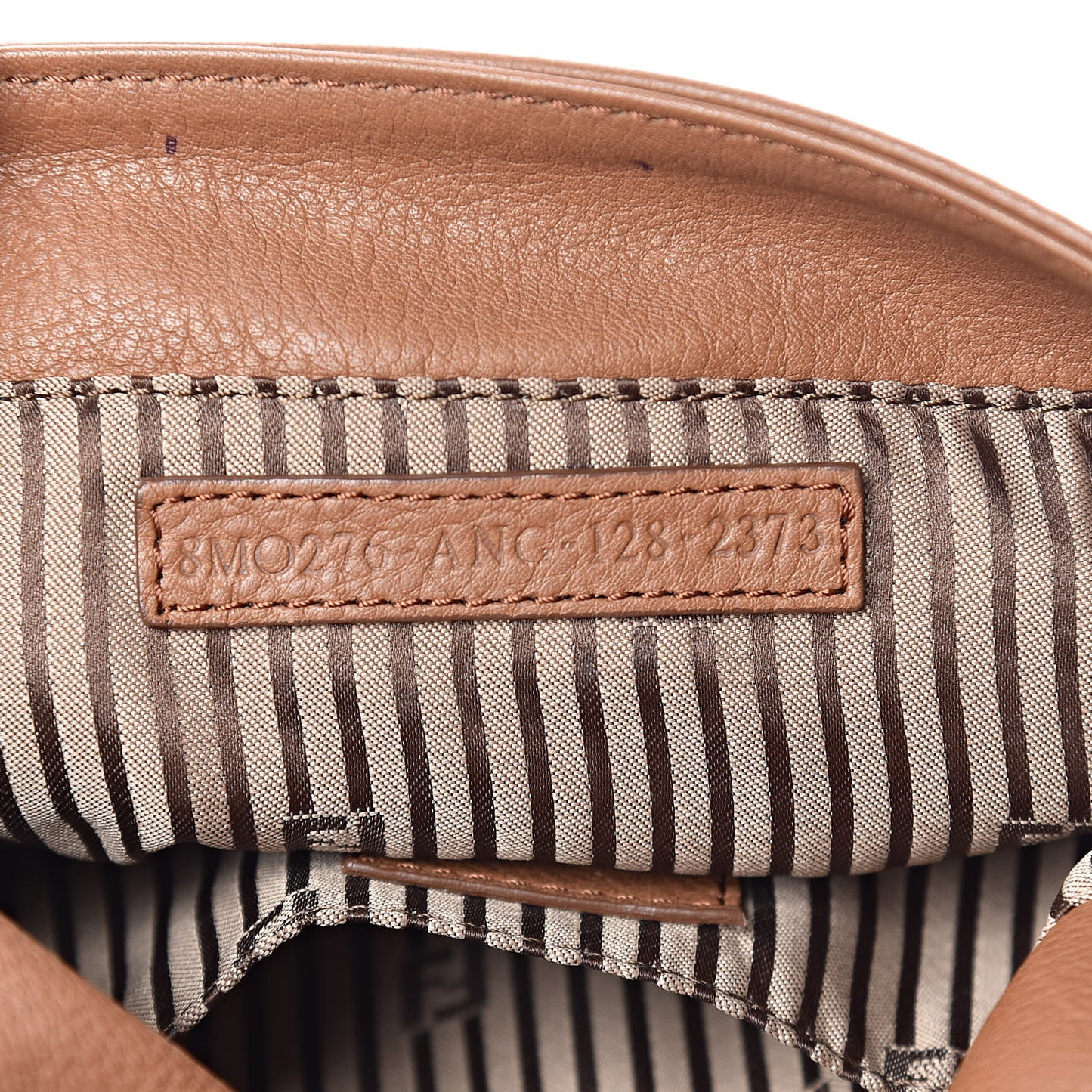 Vitello Flamingo Fendista Pouchette Crossbody Orzo