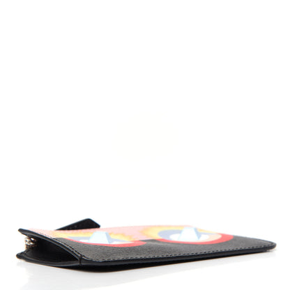 Fendi Vitello Elite Century Hypnoteyes Studded Coin Pouch Key Case Bubblegum Multicolor 4 of 6