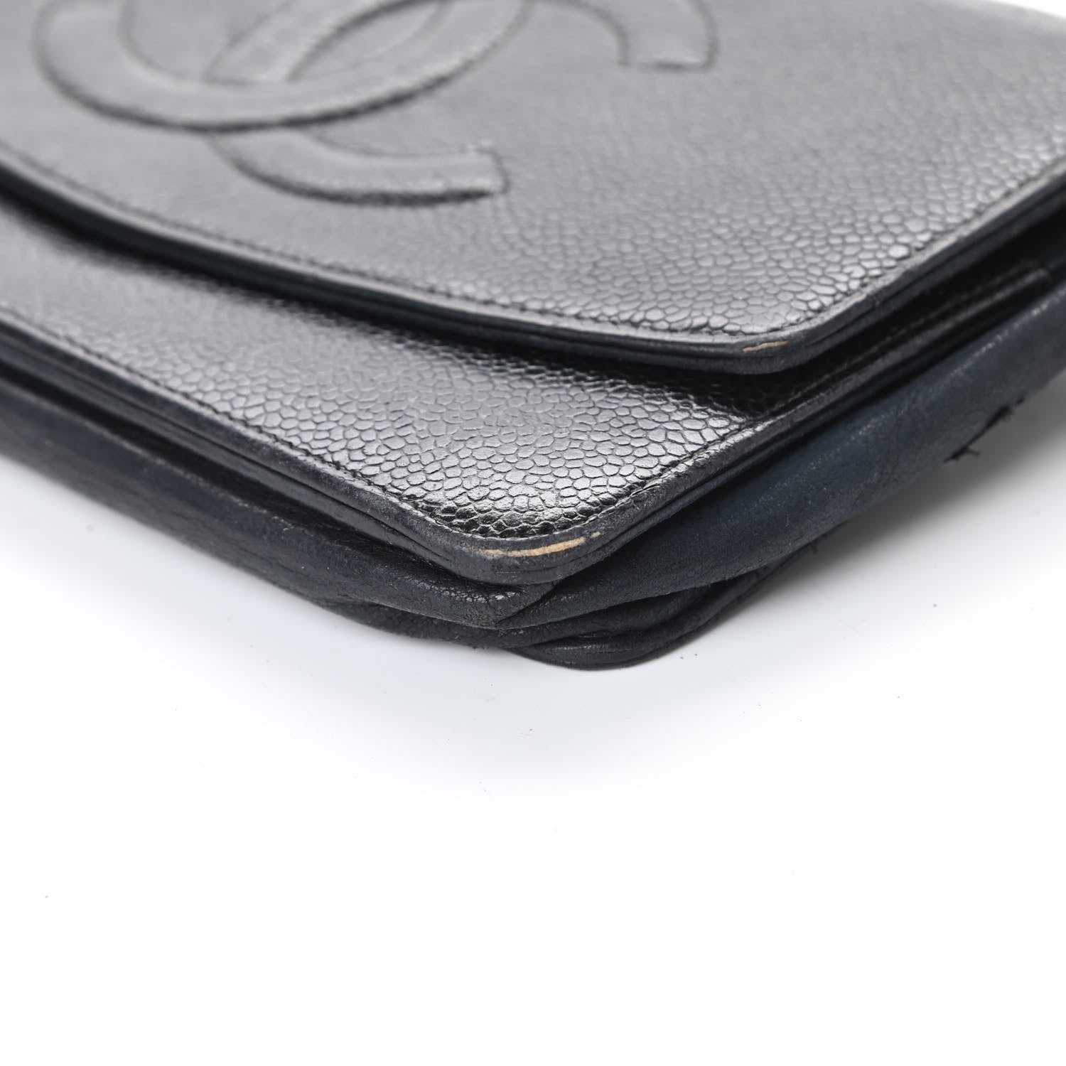 Chanel Caviar Timeless CC Wallet On Chain WOC Black 11 of 21