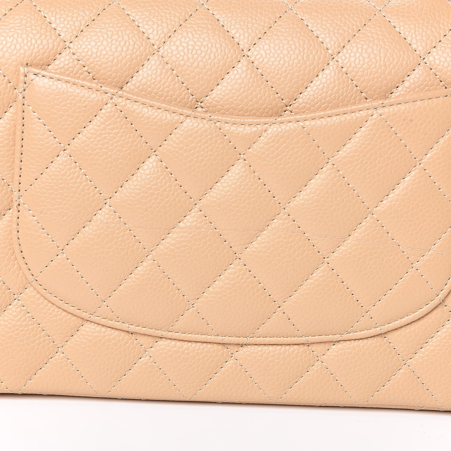 Chanel Caviar Quilted Medium Double Flap Beige Clair 11 of 13