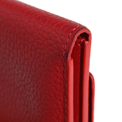 Louis Vuitton Taurillon Capucines Compact Wallet Rubis 12 of 14