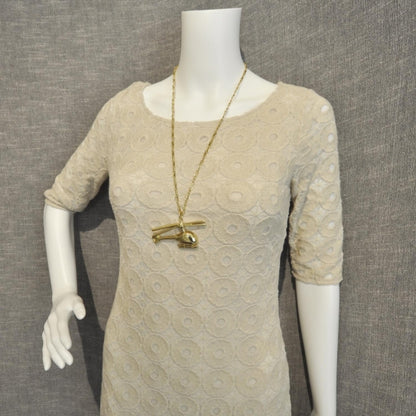 Louis Vuitton Helicopter Necklace Gold 2 of 5